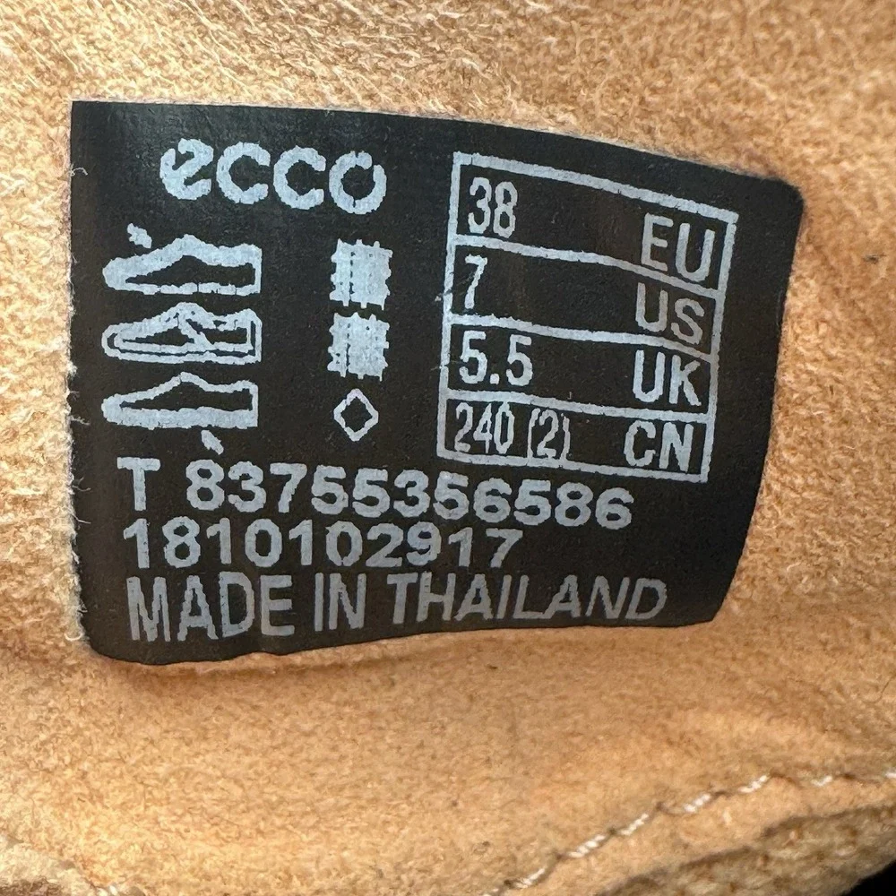 ECCO Biom Fjuel Racer Cross Trainer Sneakers Dark Shadow Peach Womens EU 38 US 7 - Picture 11 of 11